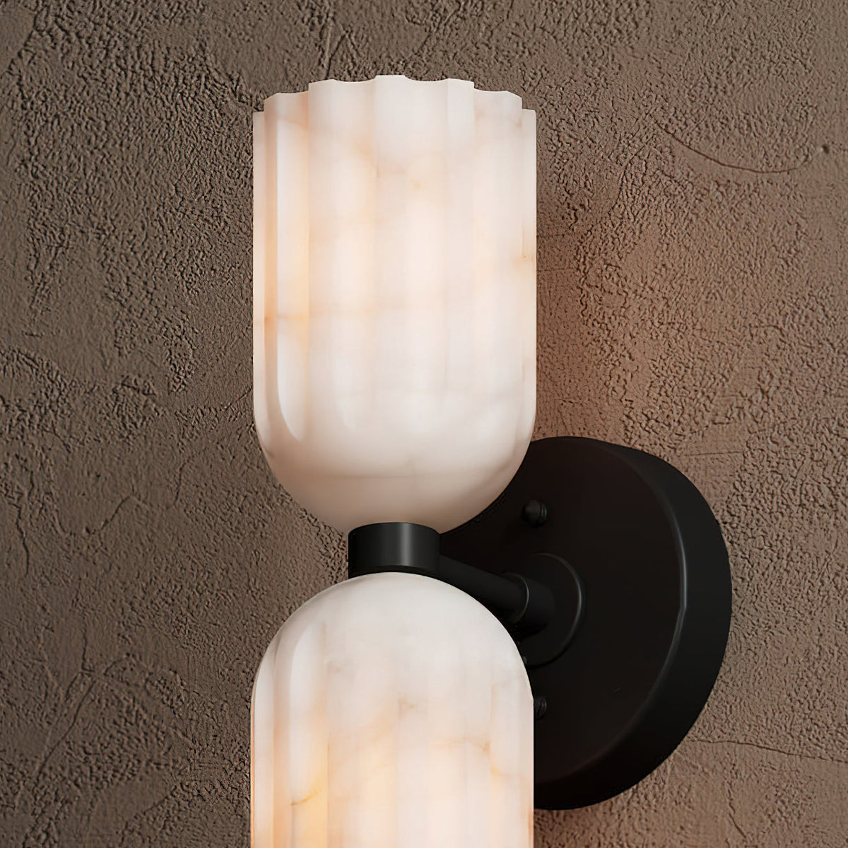 Lifestyle image featuring the sconce in a contemporary living space.