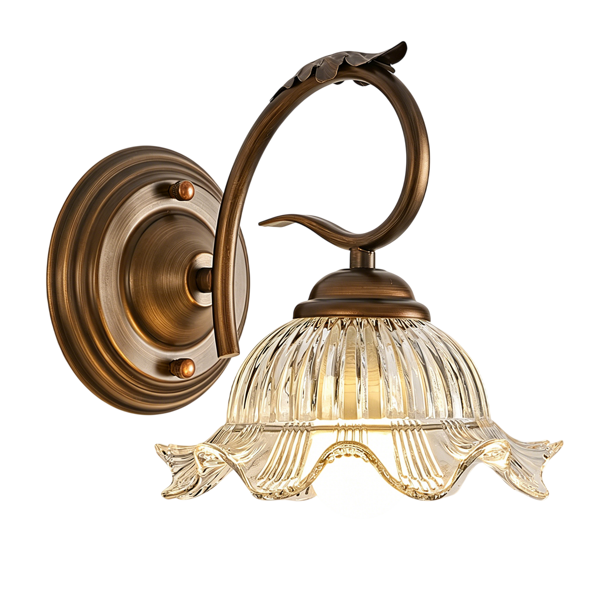 The Sutton Wall Sconce shown from a side angle to highlight its profile.