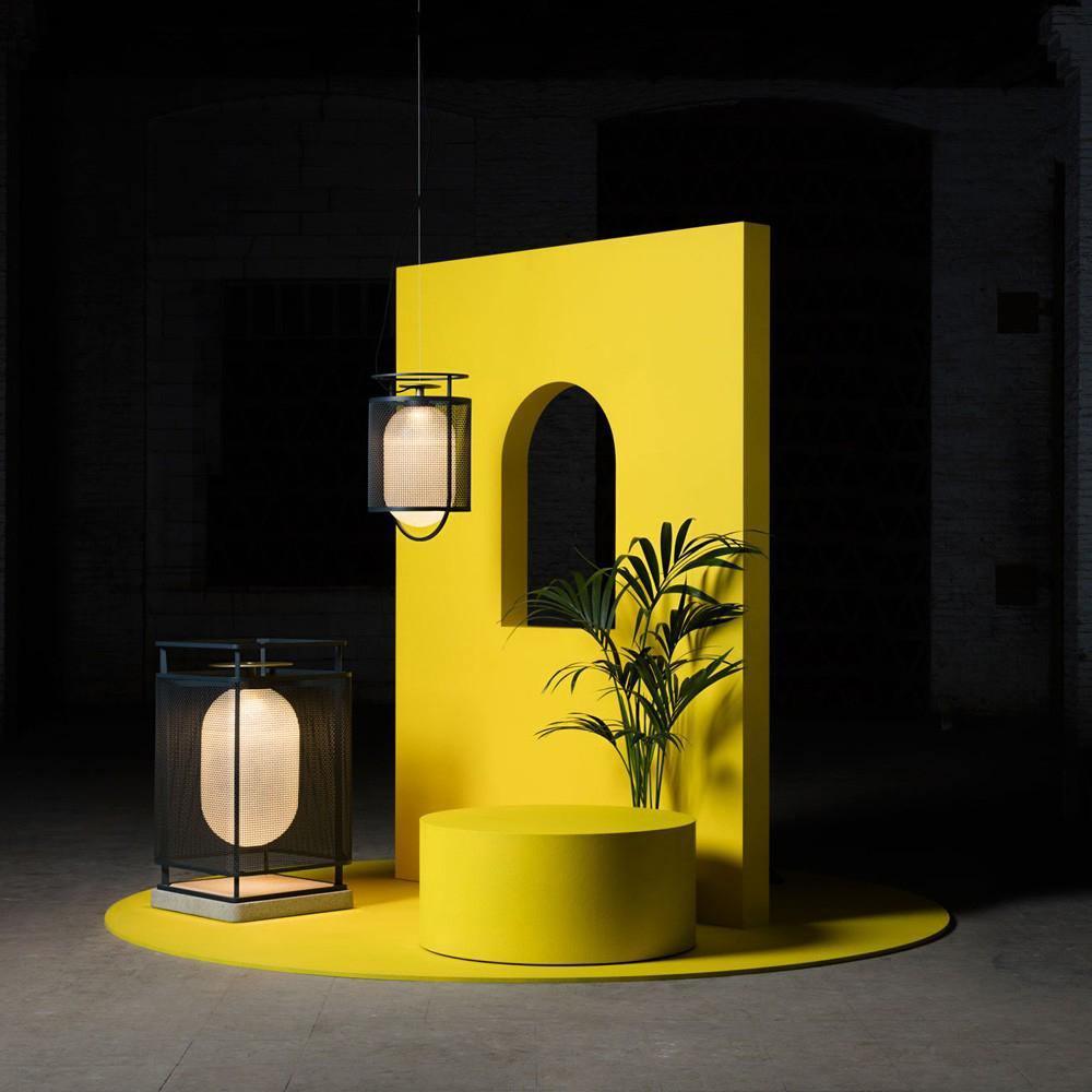 Cyreris Suspension Cylindre en Maille Accent en Laiton Industriel