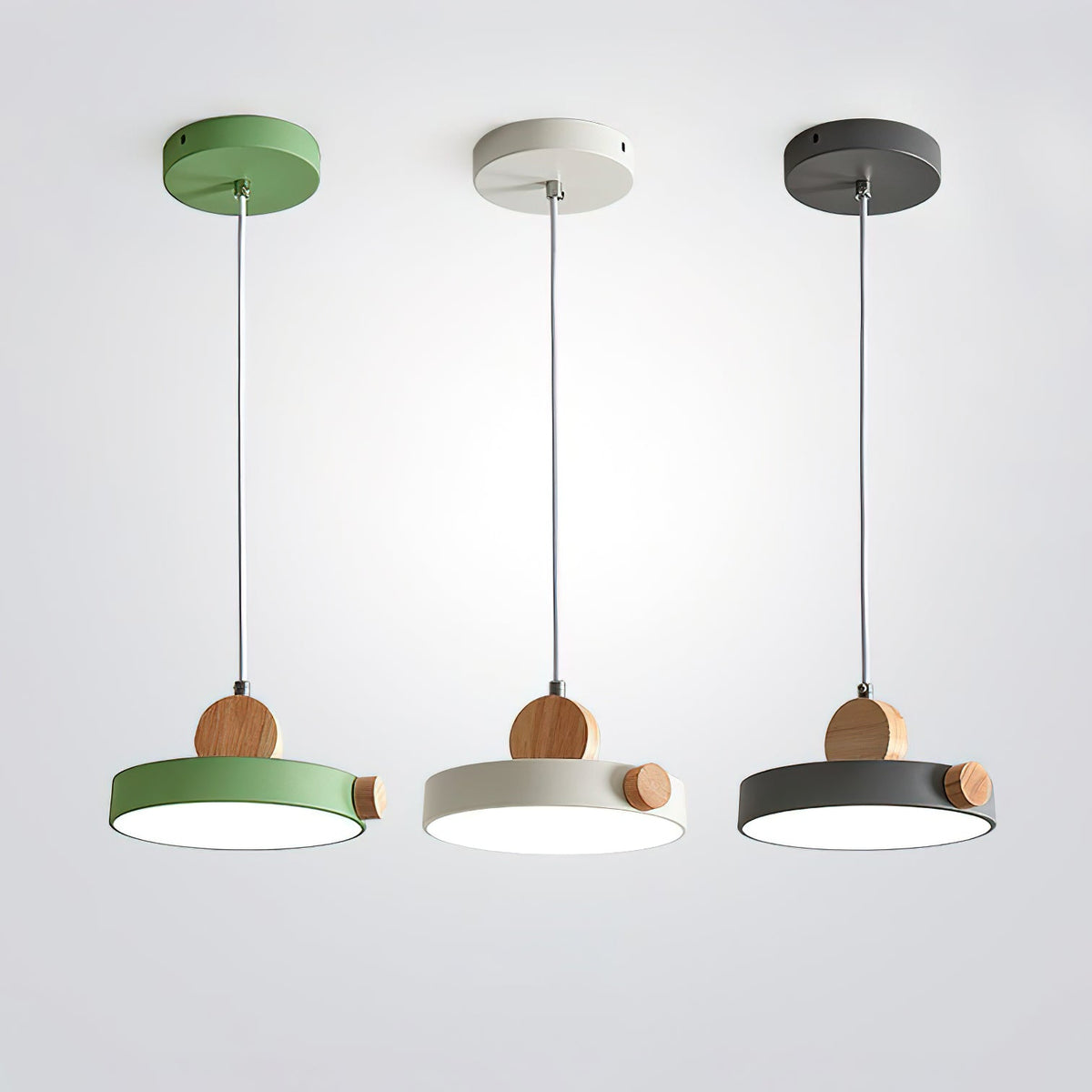 All available color options for the Detroit Pendant Light displayed together.