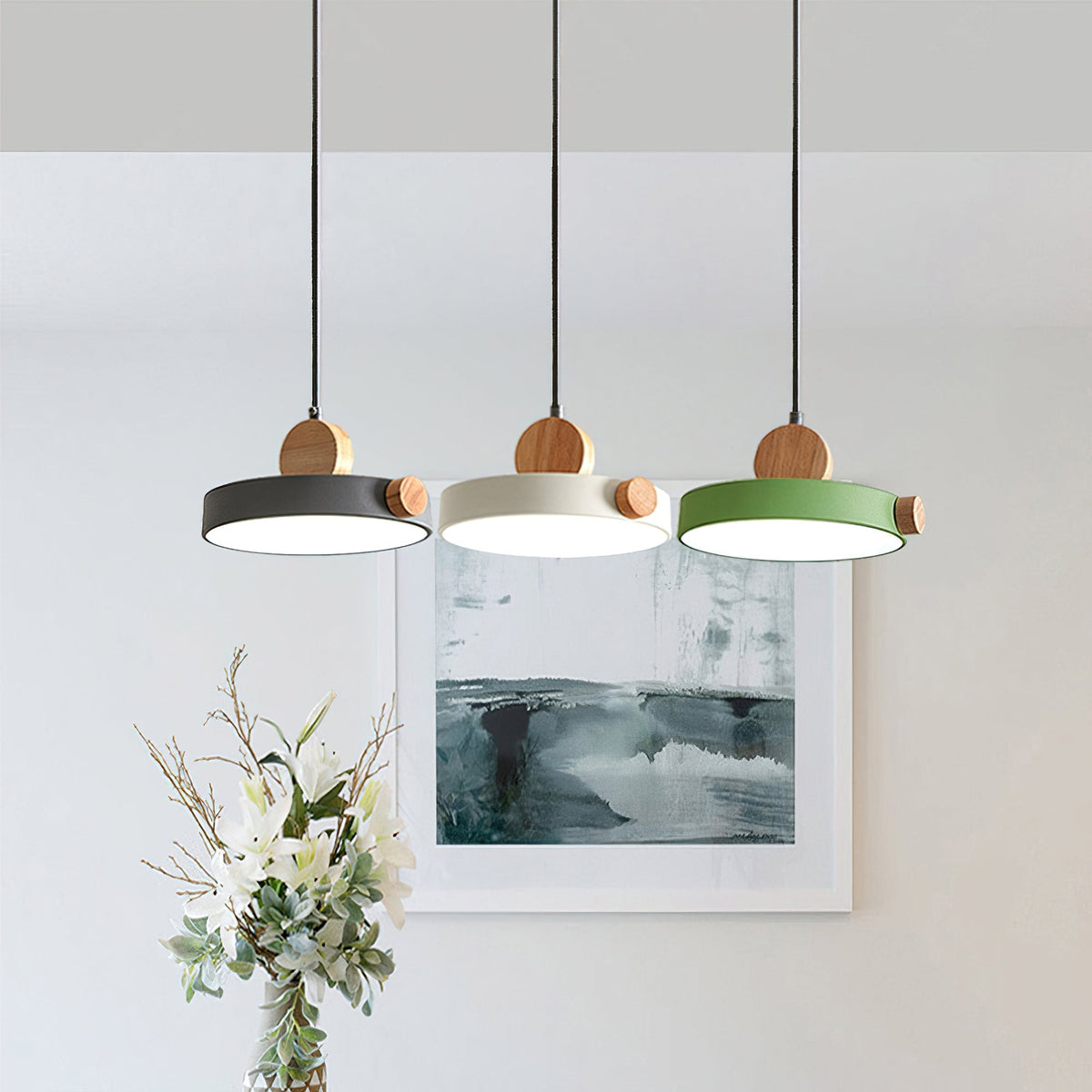 Detroit Pendant Light shown in a modern kitchen setting.