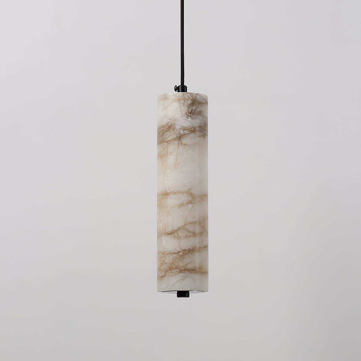 The brass finish option for the Devane Alabaster Pendant Light.