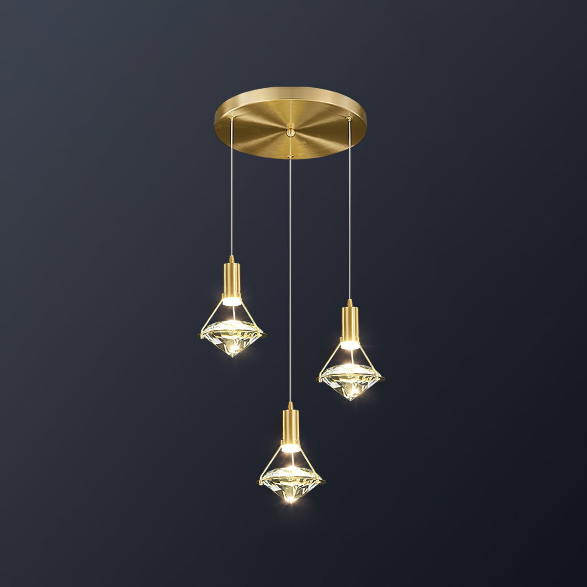 Diamond Pendant Lamp-Neutral Decor