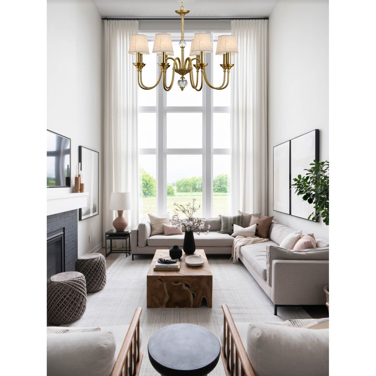 Blur Lustre Laiton Cristal Tissu Luxe Postmoderne