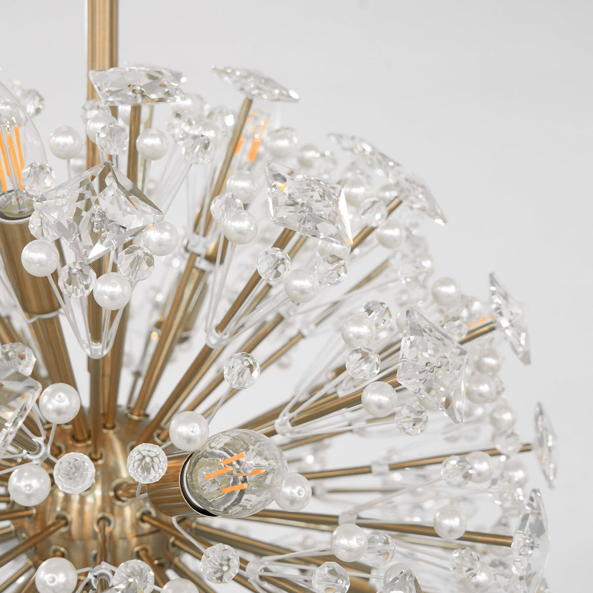Virien Lustre de Luxe en Métal Doré