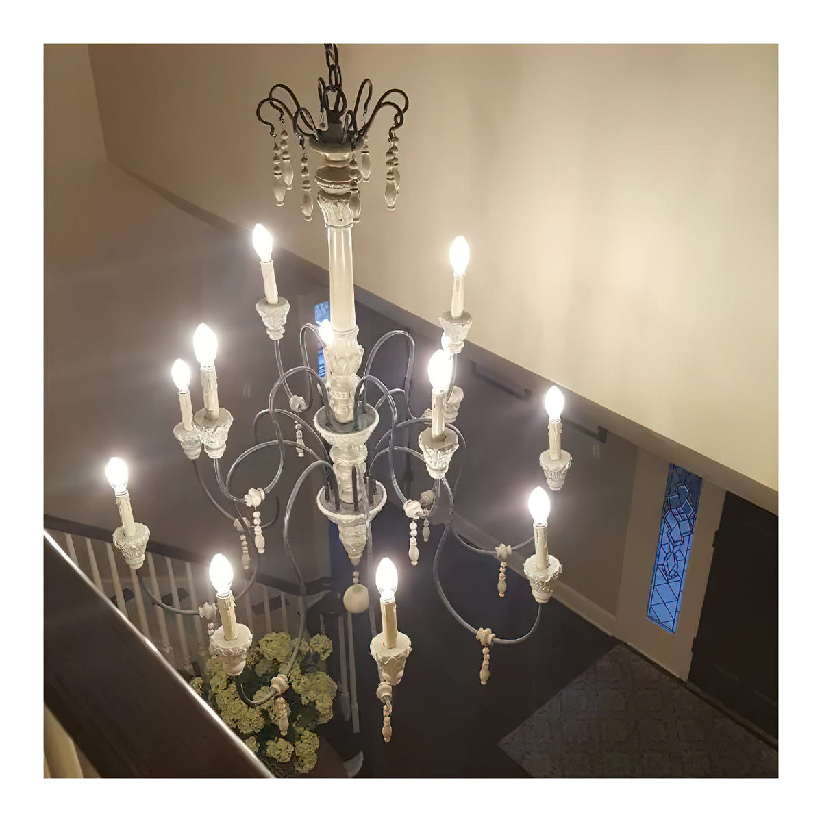 Epoch Lustre Bois Métal Luxe Postmoderne