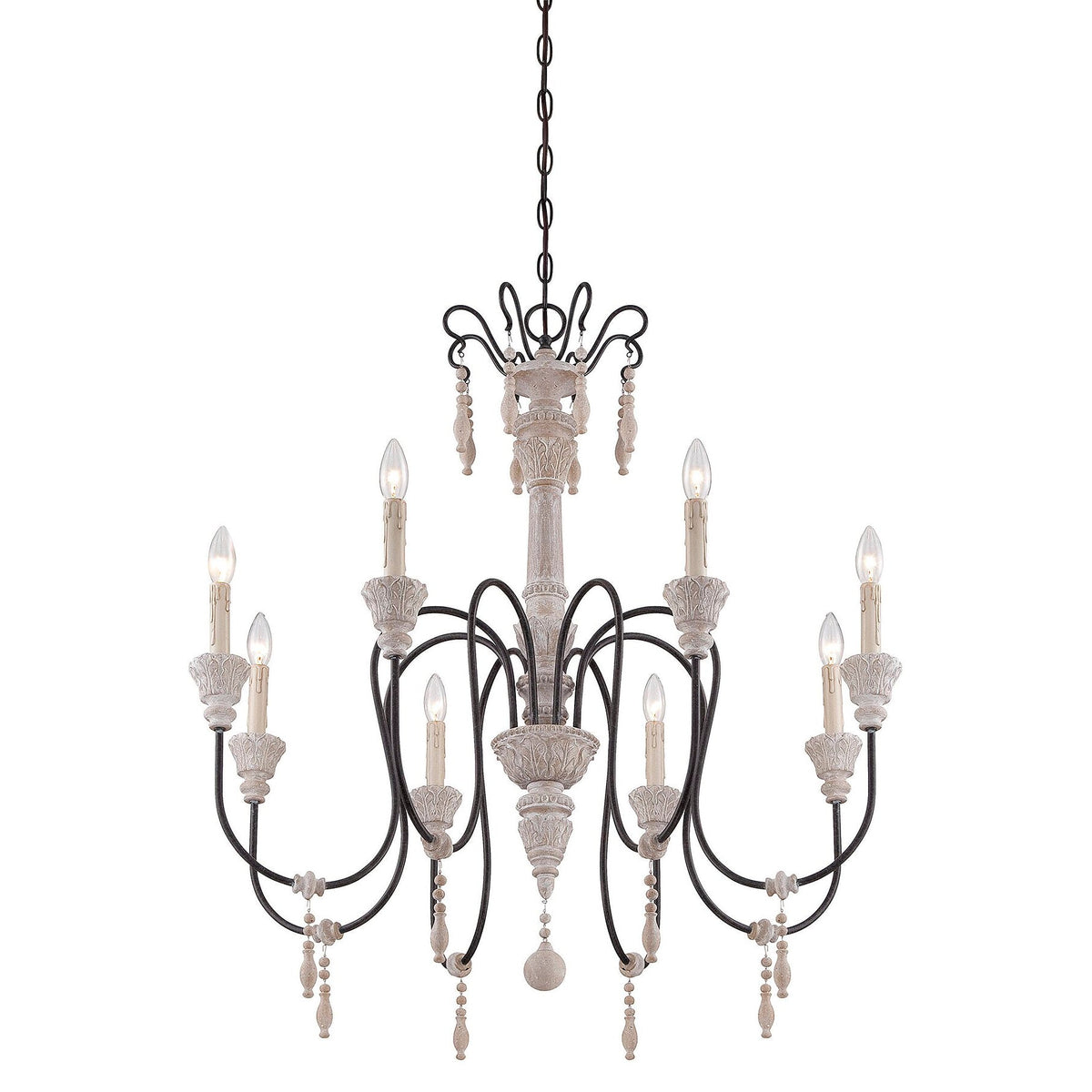 Epoch Lustre Bois Métal Luxe Postmoderne