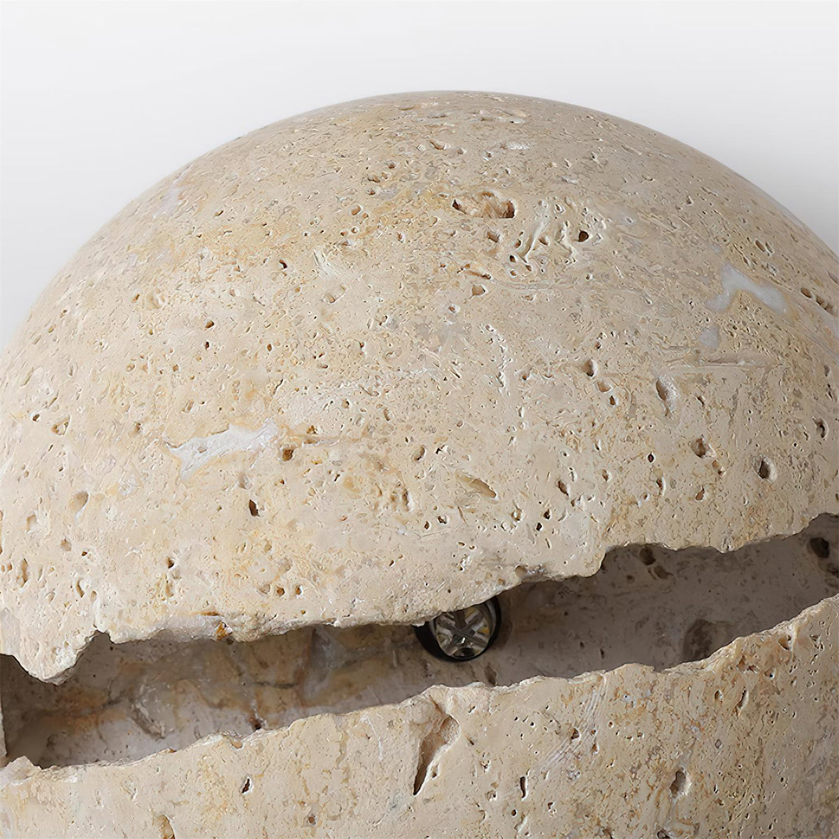 Dinosaur Egg Travertine Wall Lamp-Neutral Decor