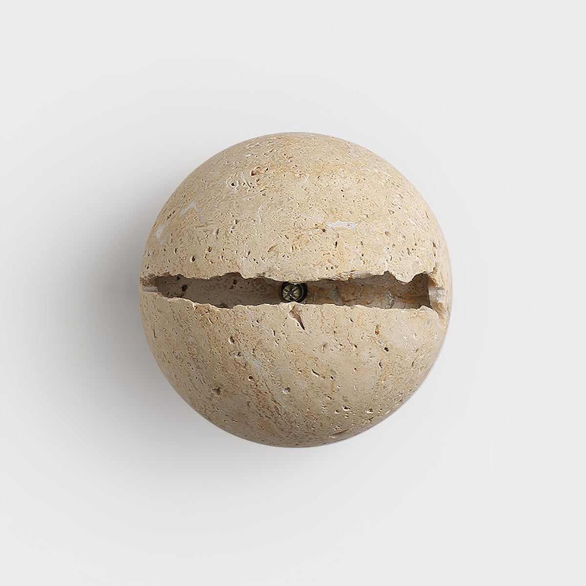 Dinosaur Egg Travertine Wall Lamp-Neutral Decor