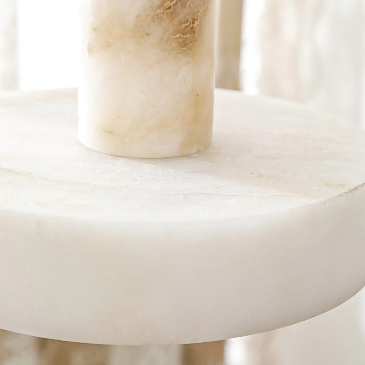 Luste Disc Orb Alabaster Pendant Light-Neutral Decor