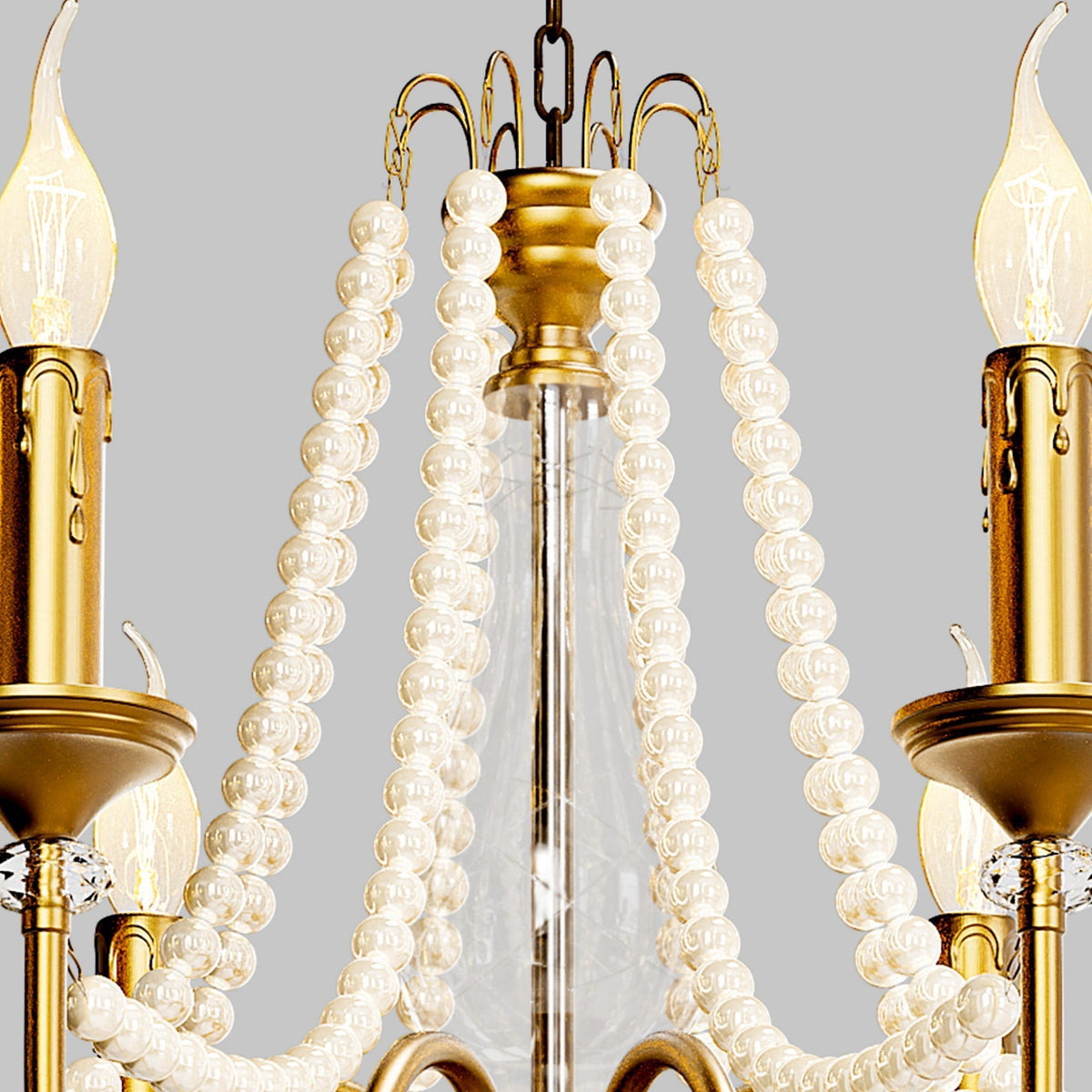 Mote Lustre Laiton Cristal Luxe Postmoderne