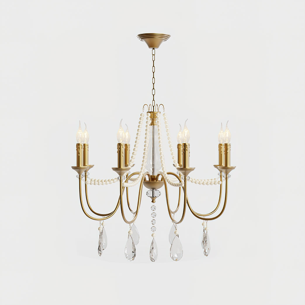 Mote Lustre Laiton Cristal Luxe Postmoderne
