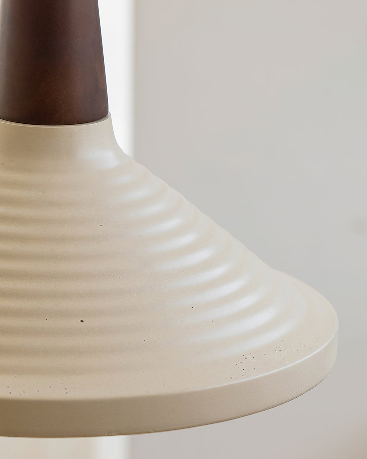 View from underneath the Doherty Pendant Light, showing the bulb fixture.