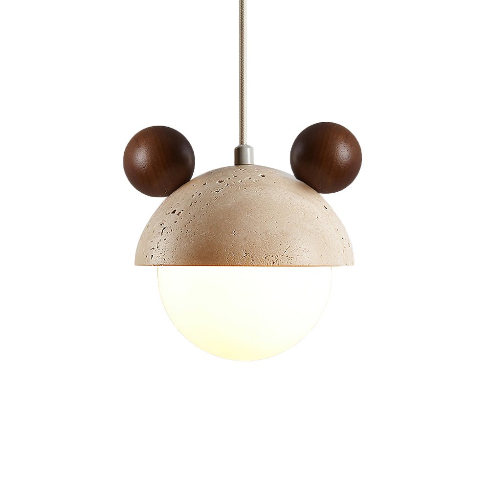 Lyraeus Suspension en Travertin Mickey