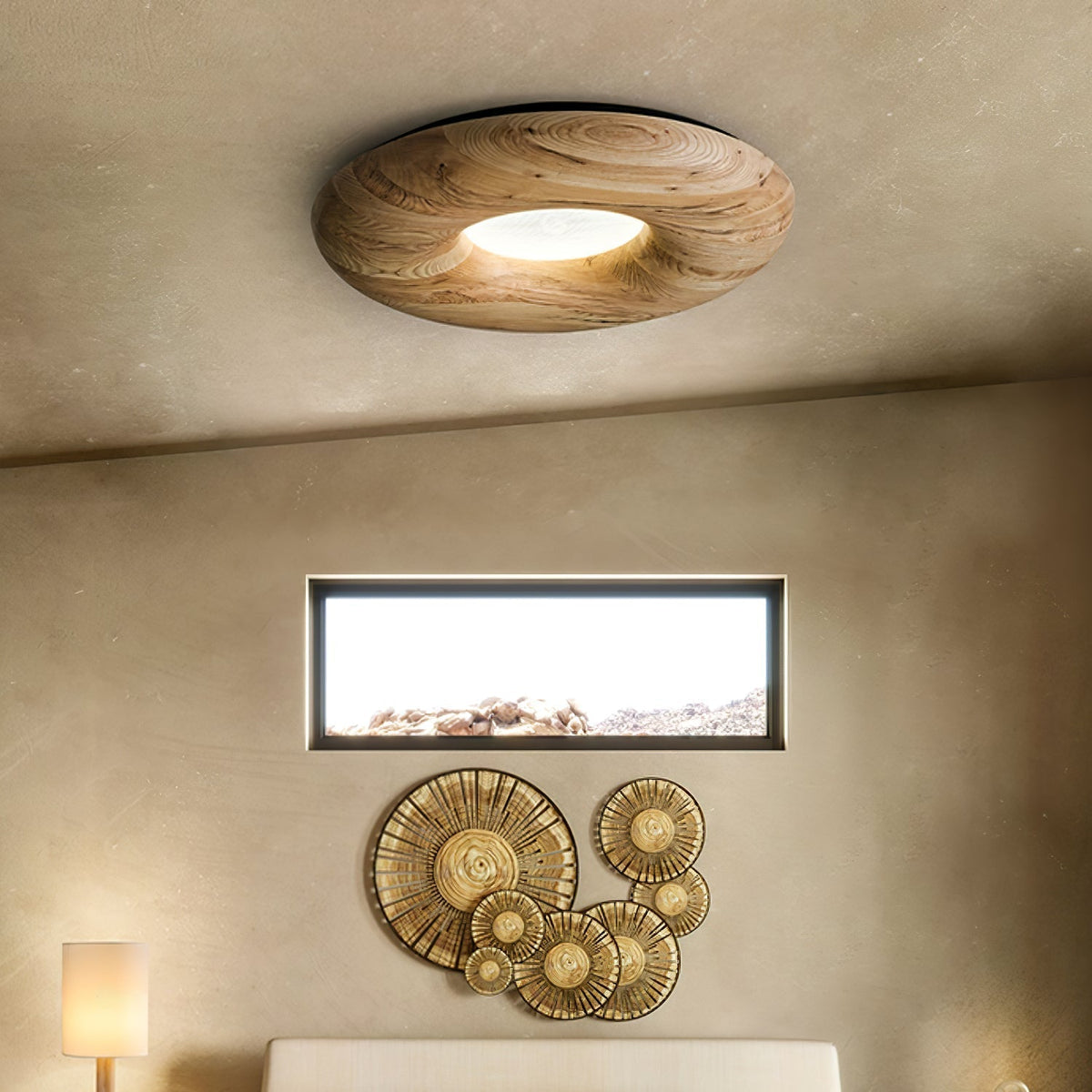 Zosora Organique Chêne Applique Plafond