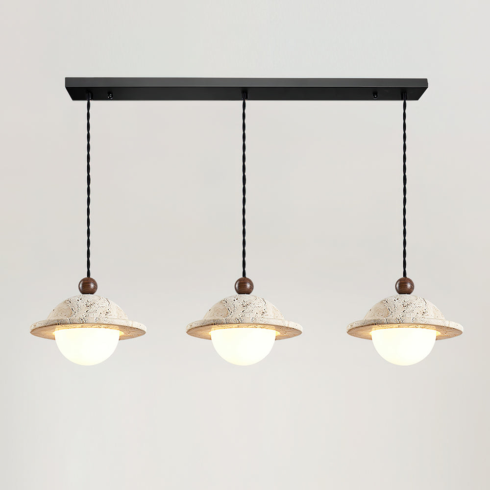 Ritta Donut Pendant Light Travertine-Neutral Decor