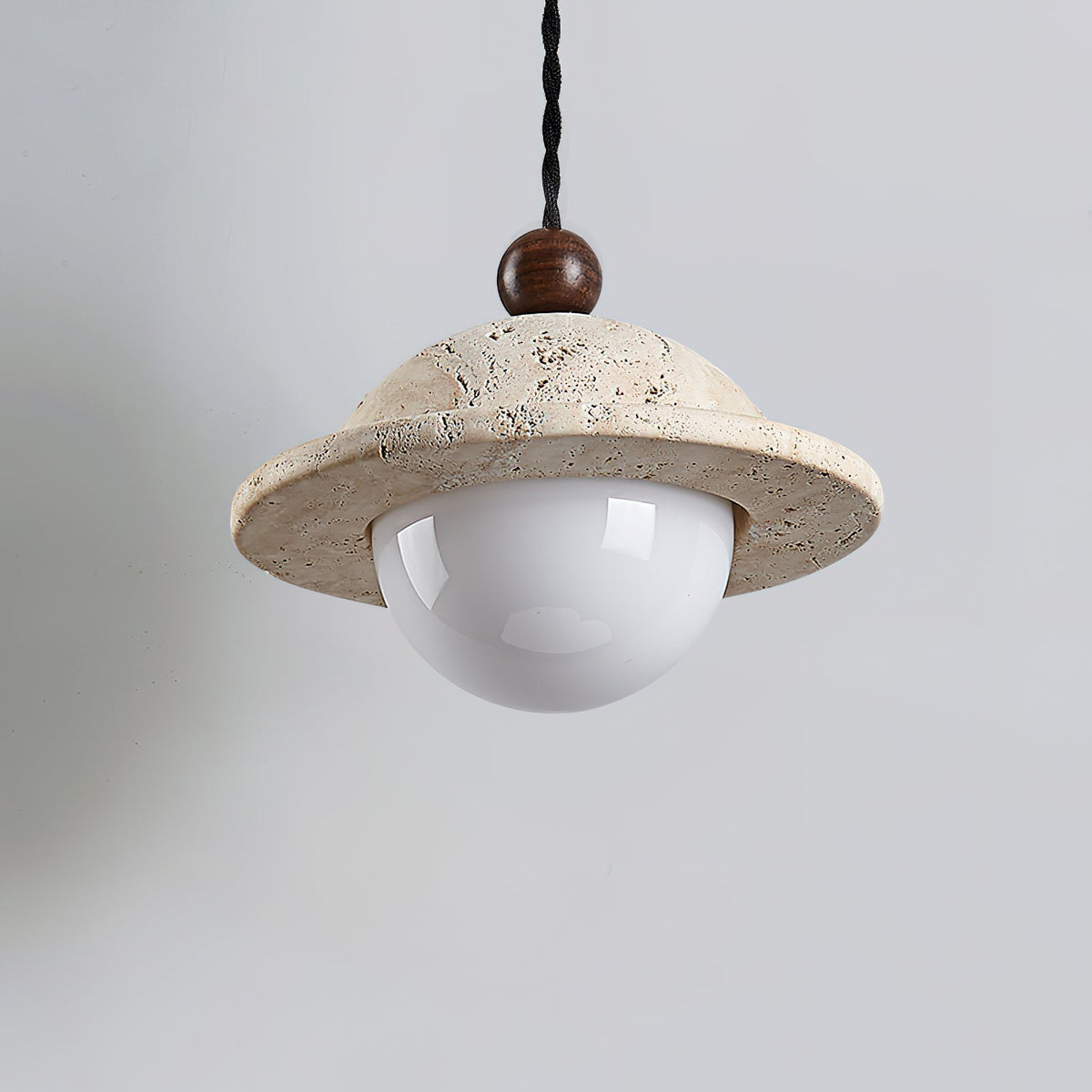 Ritta Donut Pendant Light Travertine-Neutral Decor