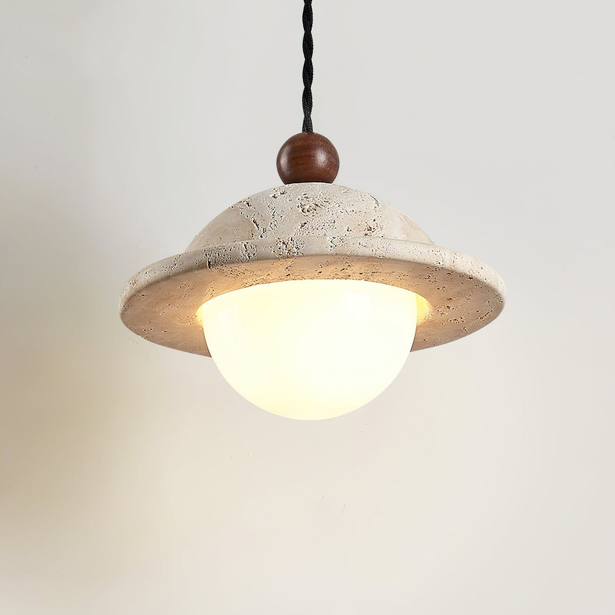 Ritta Donut Pendant Light Travertine-Neutral Decor