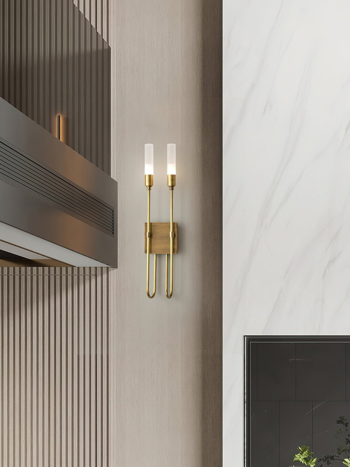 Alveline Lampe Murale Double Tige Minimaliste