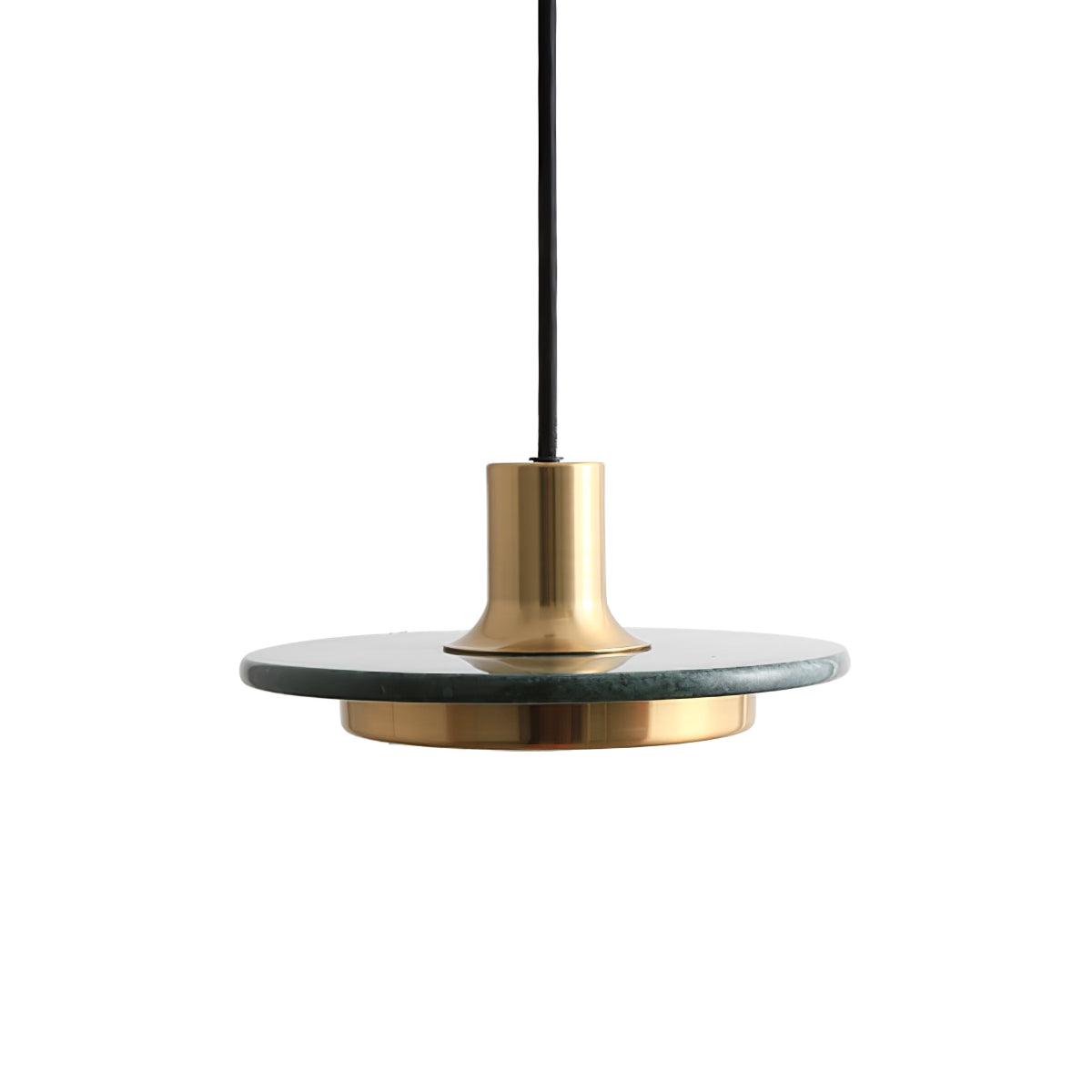Lorenna Suspension en Marbre Double Cercle Moderne