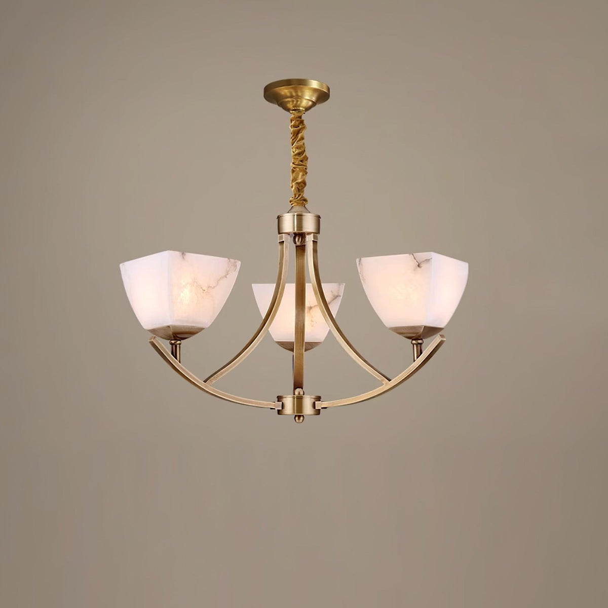 Crown Lustre Classique en Laiton