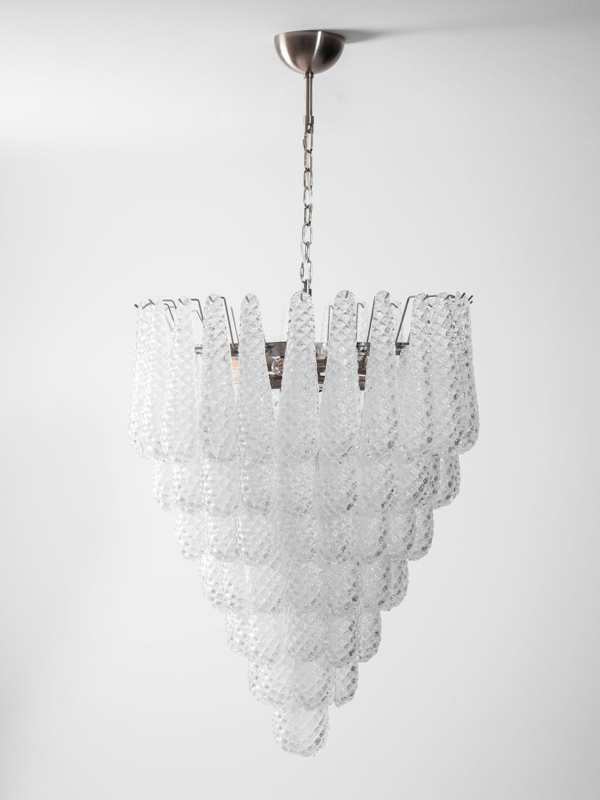 Lucien Lustre Gouttes Transparentes en Verre de Murano.