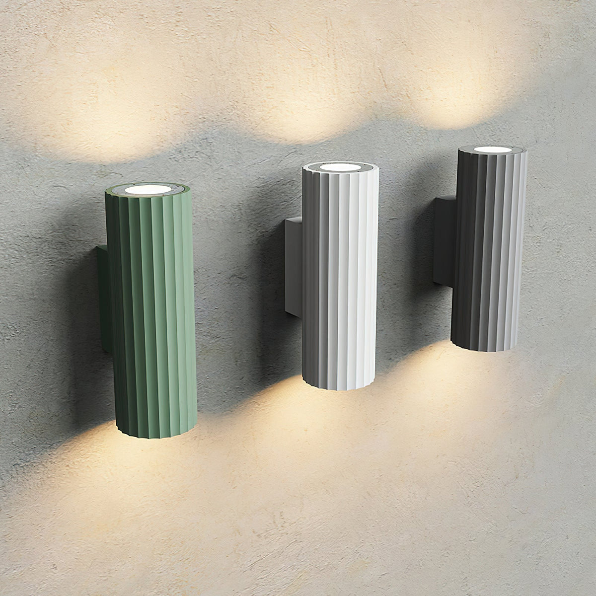 Dunbar Minimalist Wall Light in grey finish.