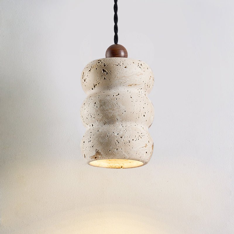 Bors Dune Suspension en Travertin Jaune Pebble