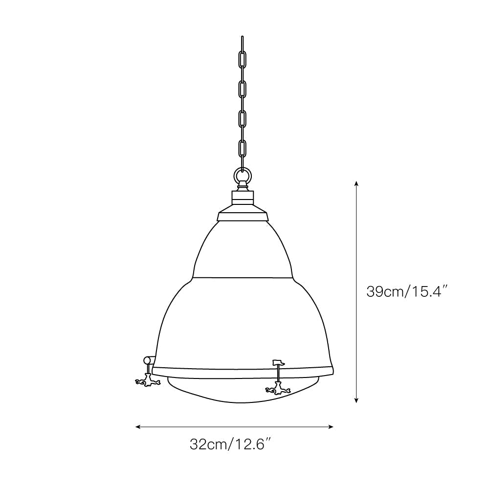 Dunlop Suspension Métal Rouge Moderne
