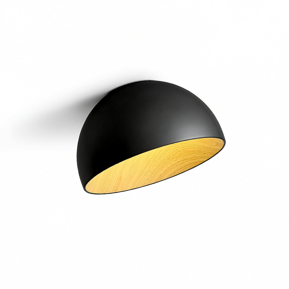 Ceiling Lamp Dome Wood Interior Warm-Neutral Decor