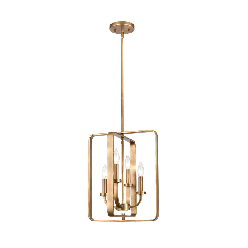 Shade Suspension Métal Laiton Vintage Industrielle