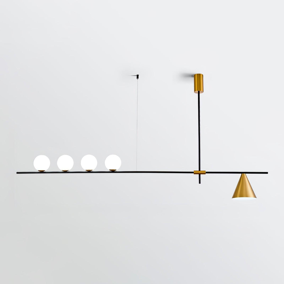 Orlilia Suspension Dorée Contemporaine