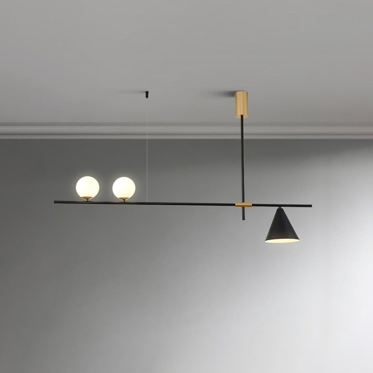 Orlilia Suspension Dorée Contemporaine