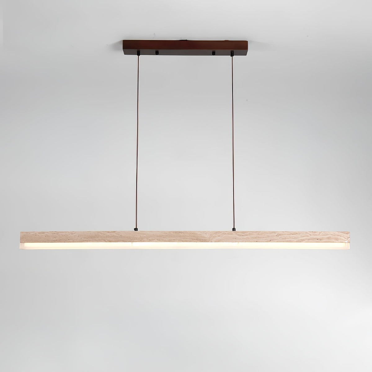 Ivsoryra Lampe Suspendue Rectangulaire en Travertin