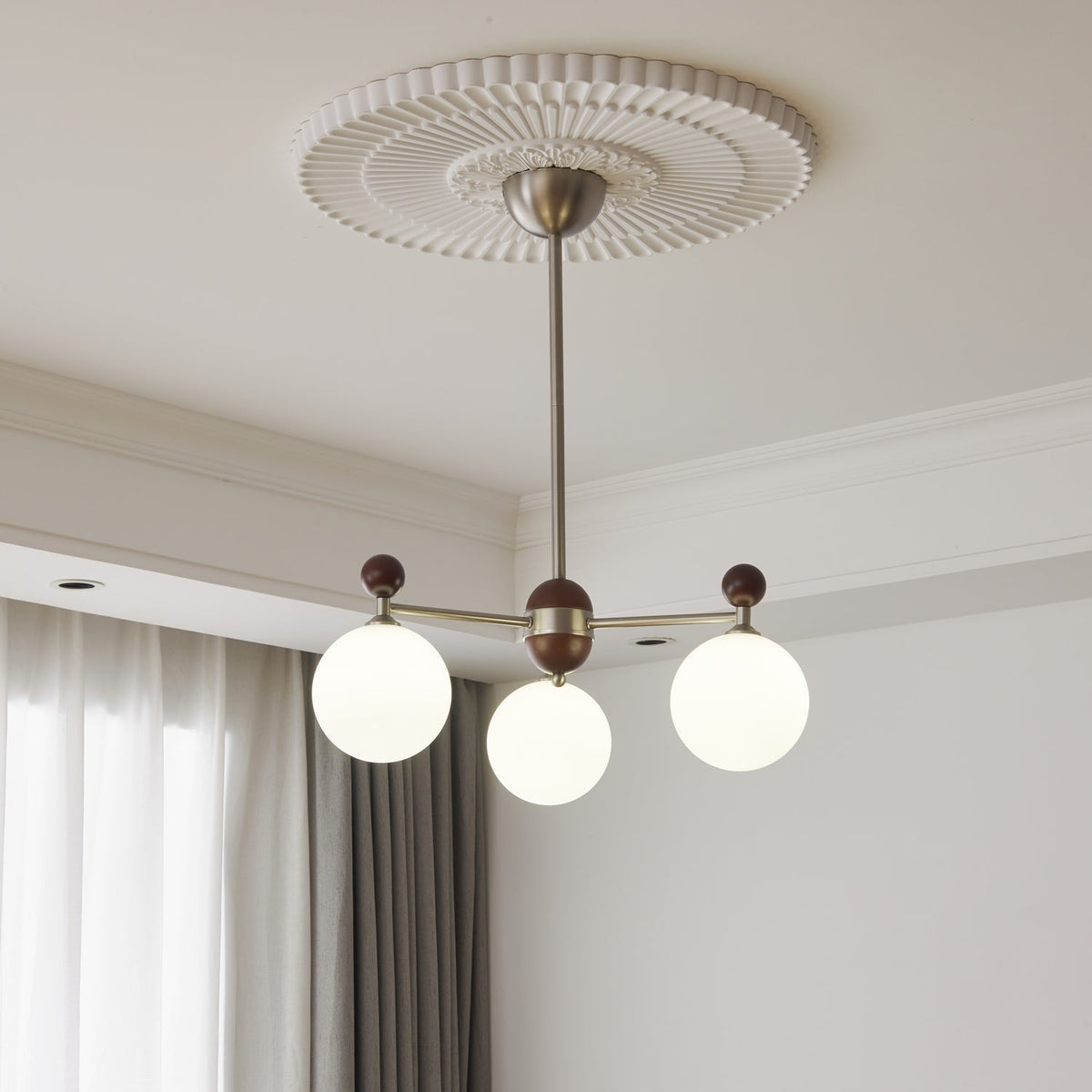 Clariona Lustre Bois Verre Élégance Traditionnelle