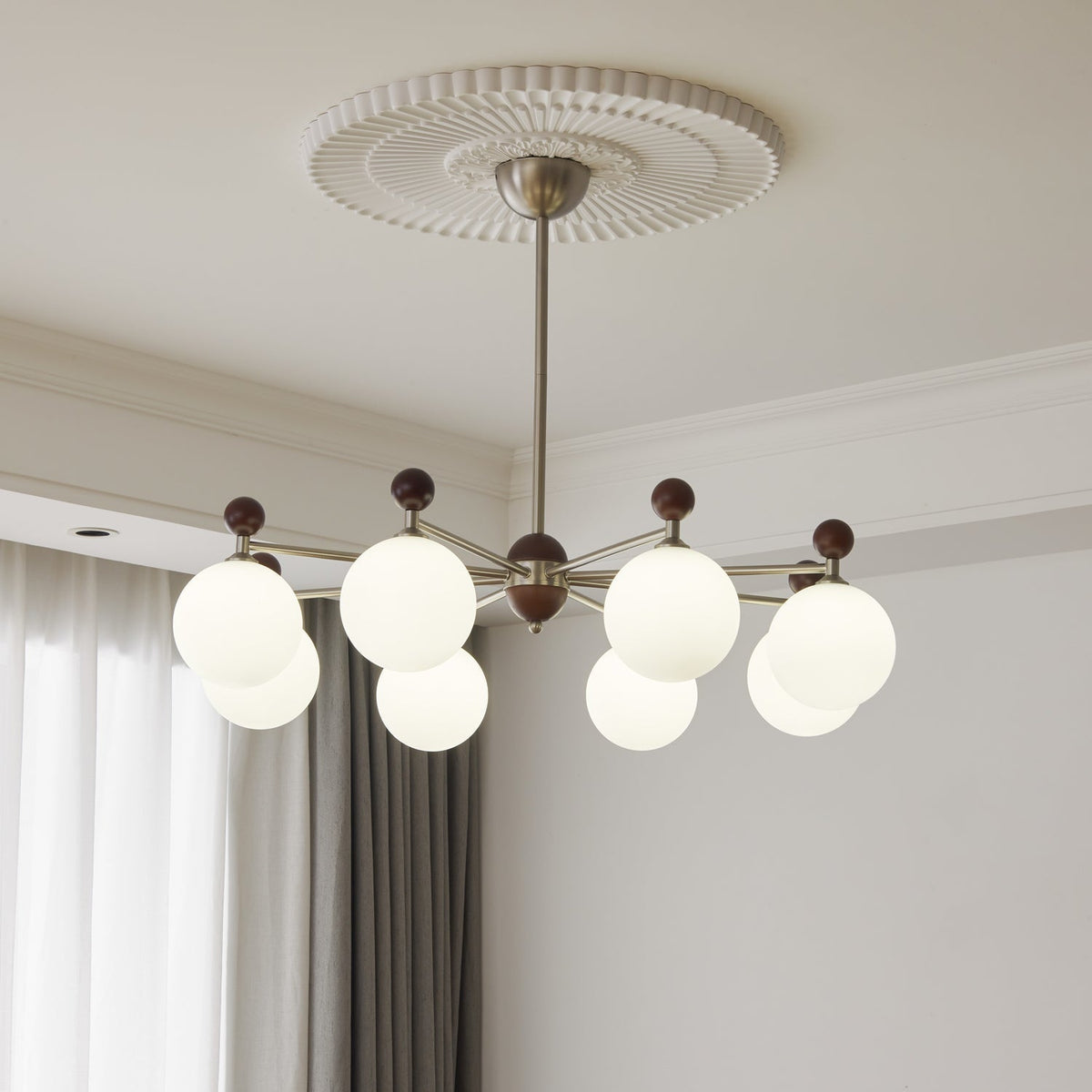 Clariona Lustre Bois Verre Élégance Traditionnelle