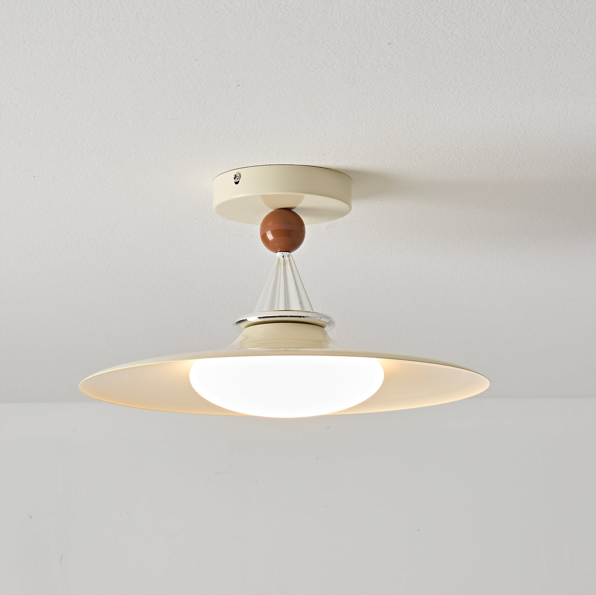 Another view of the Eden Ceiling Light installed on a ceiling.