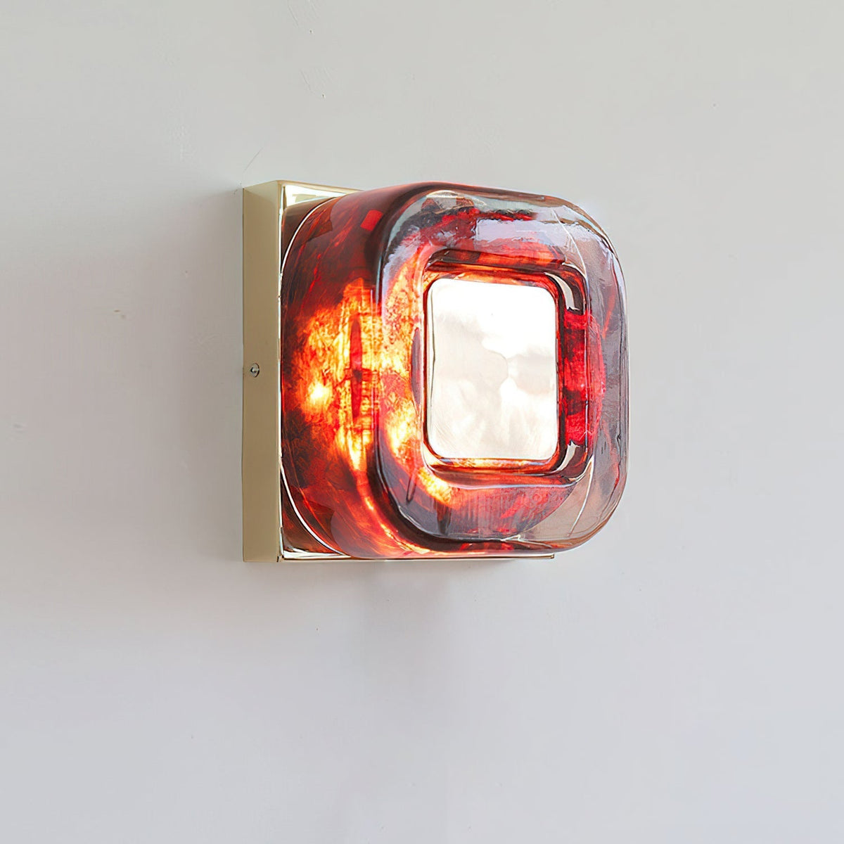 Full product shot of the Eisner Red Wall Sconce.