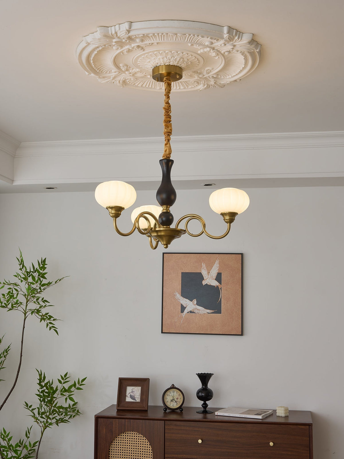 Darena Lustre Traditionnel en Bois Nordique