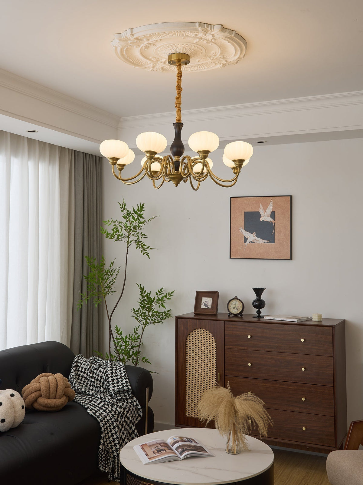 Darena Lustre Traditionnel en Bois Nordique
