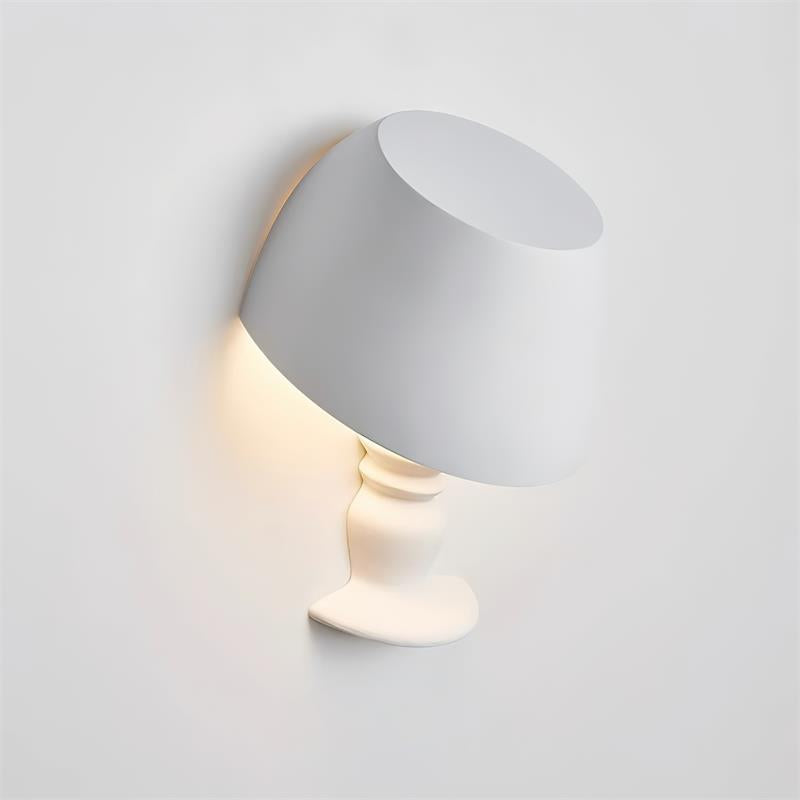 Wall Light Sculptural Plaster Form Uplighting Ambient Minimalist-Neutral Decor