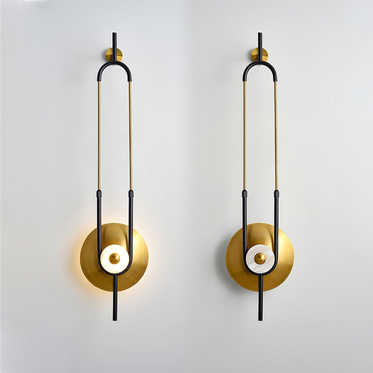 Ivory Lampe Murale Anneau Moderne en Marbre