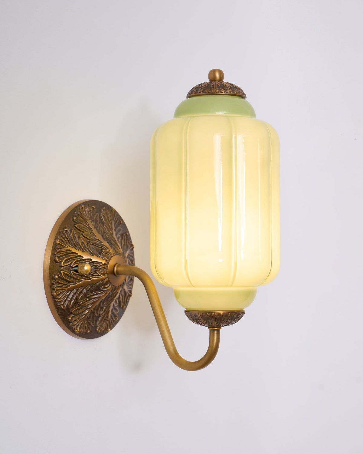 Melvane Vintage Pink Glass Wall Sconce-Neutral Decor
