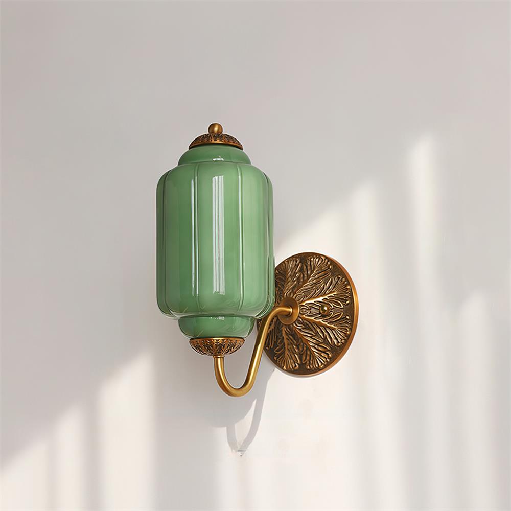 Melvane Vintage Pink Glass Wall Sconce-Neutral Decor