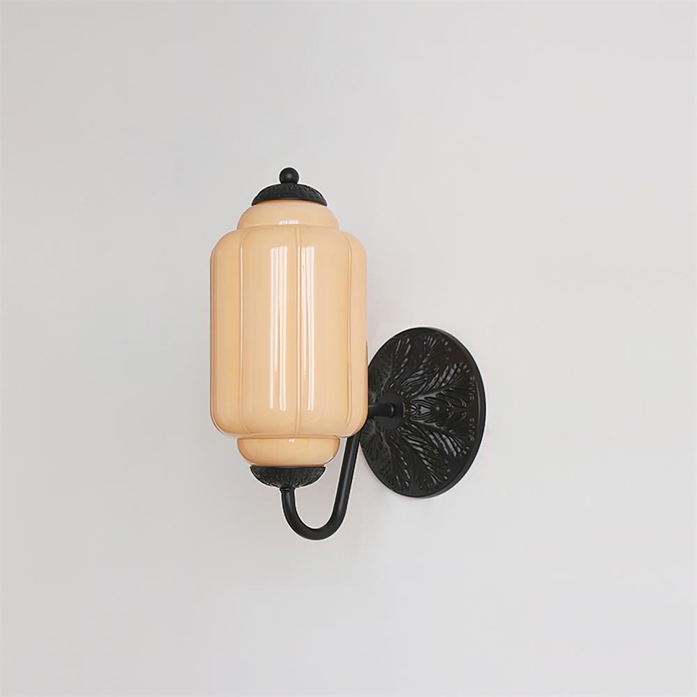 Melvane Vintage Pink Glass Wall Sconce-Neutral Decor