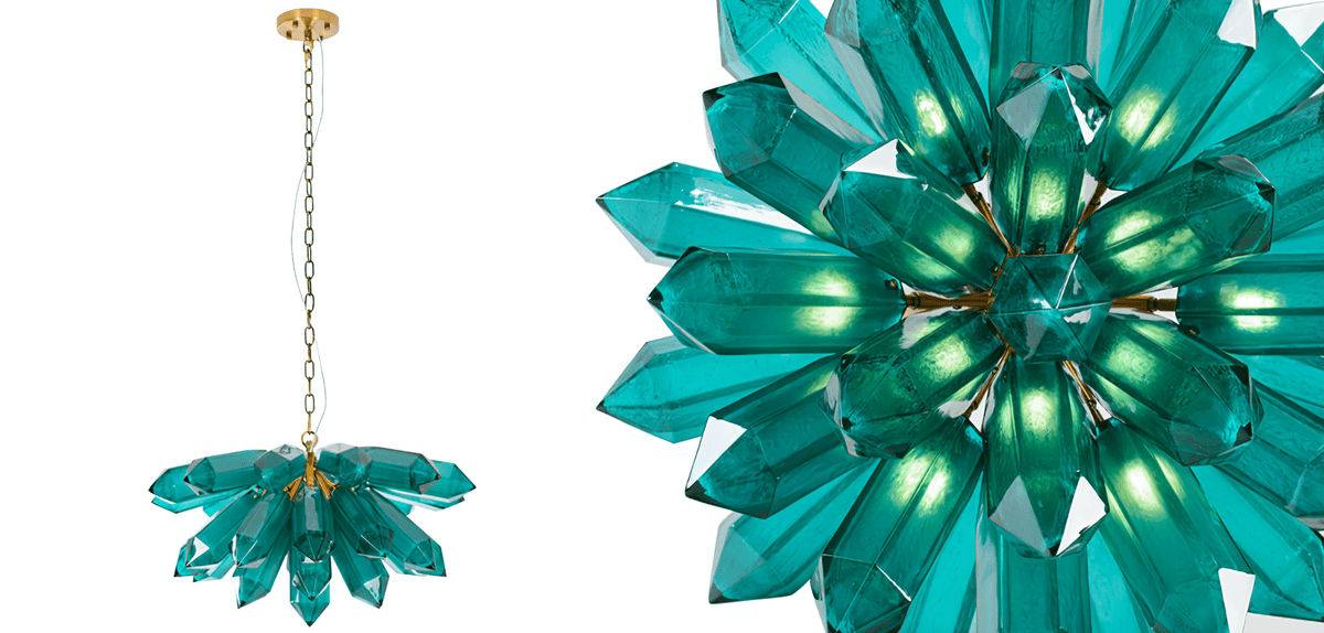Cedona Lustre Émeraude Cristal Starburst Or