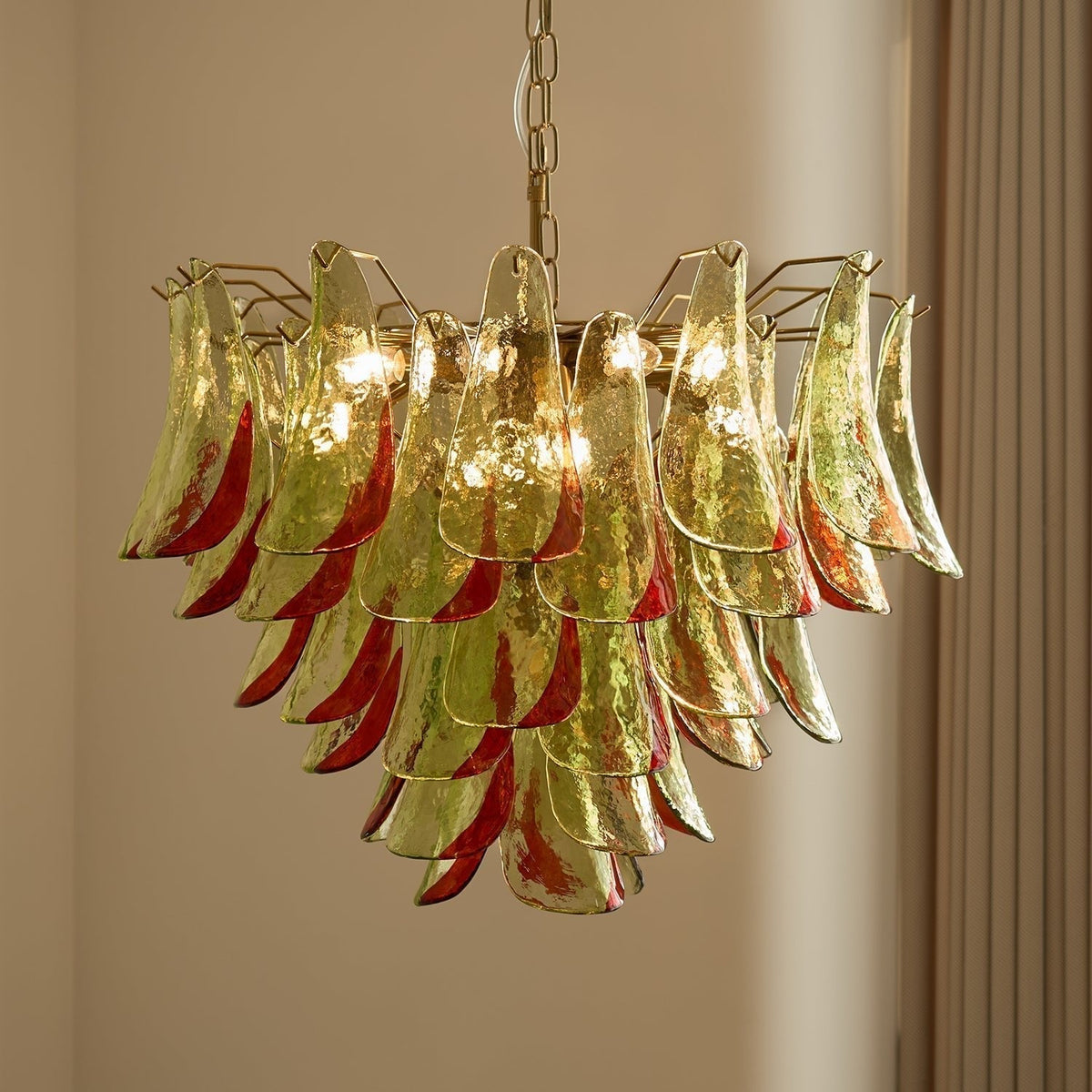 Selelle Lustre en Verre Murano Pétale Élégant