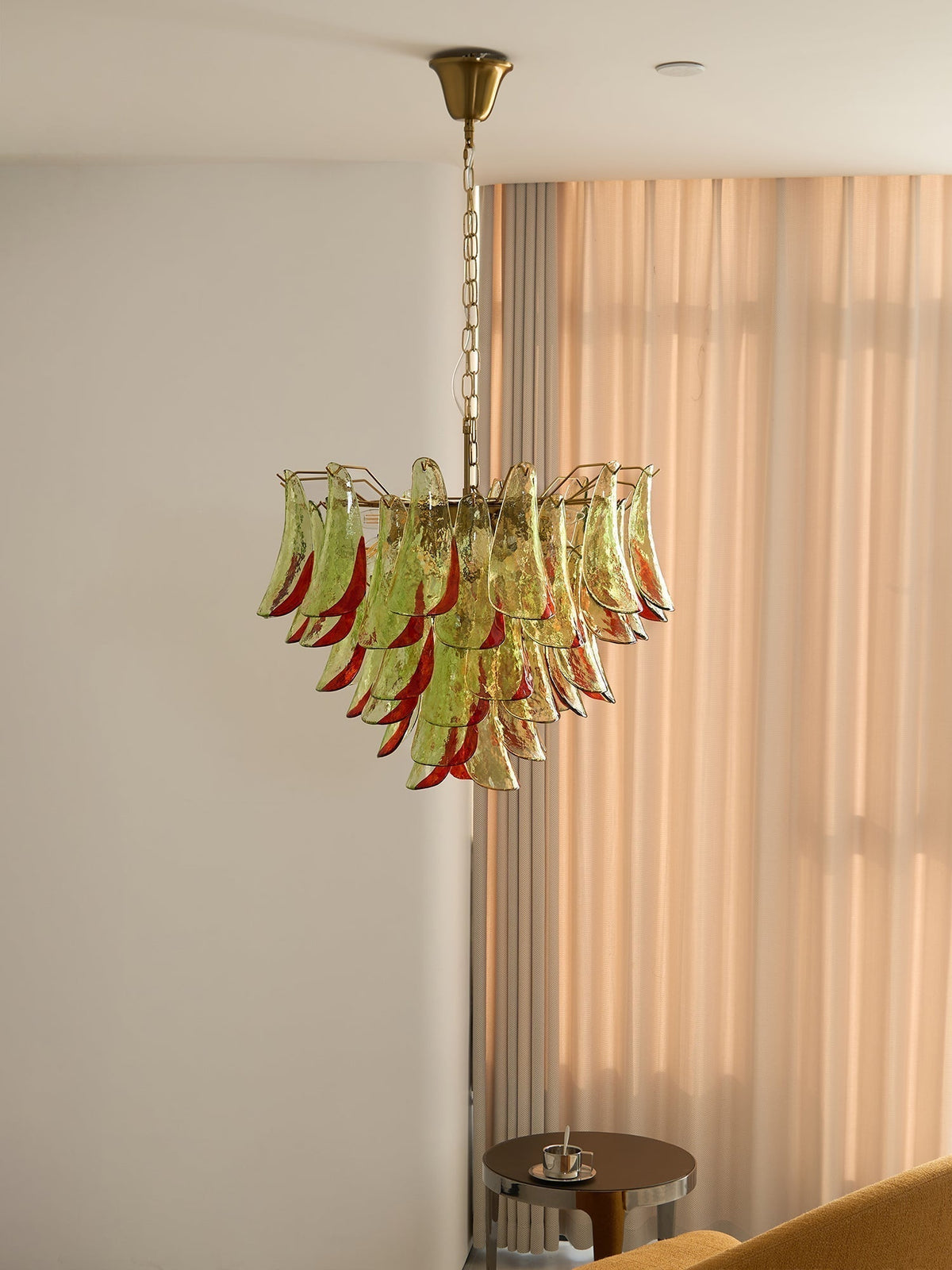 Selelle Lustre en Verre Murano Pétale Élégant