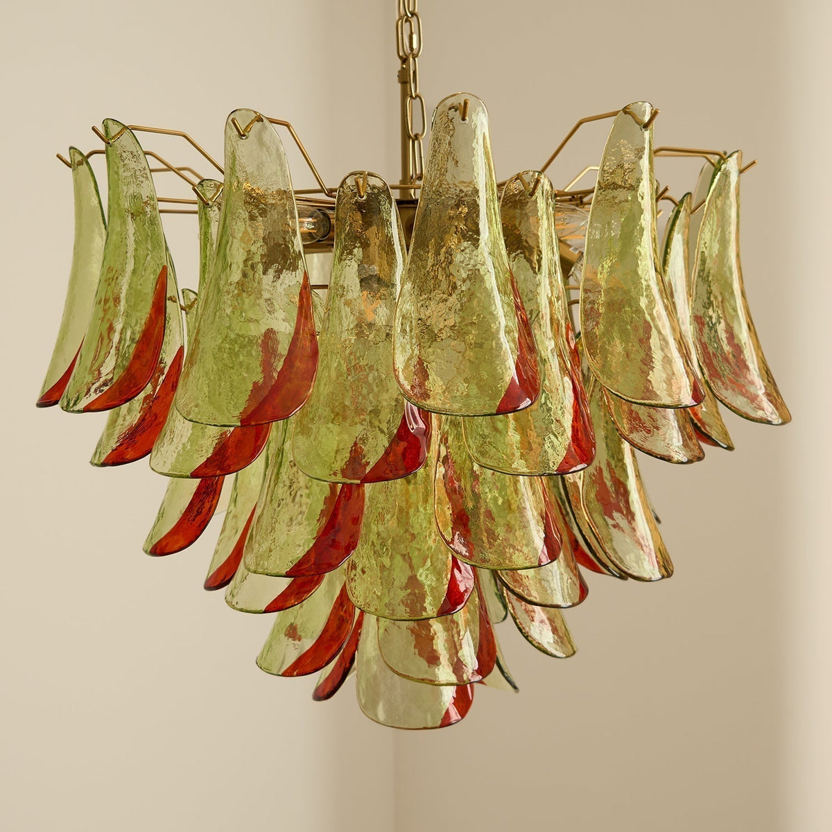 Selelle Lustre en Verre Murano Pétale Élégant