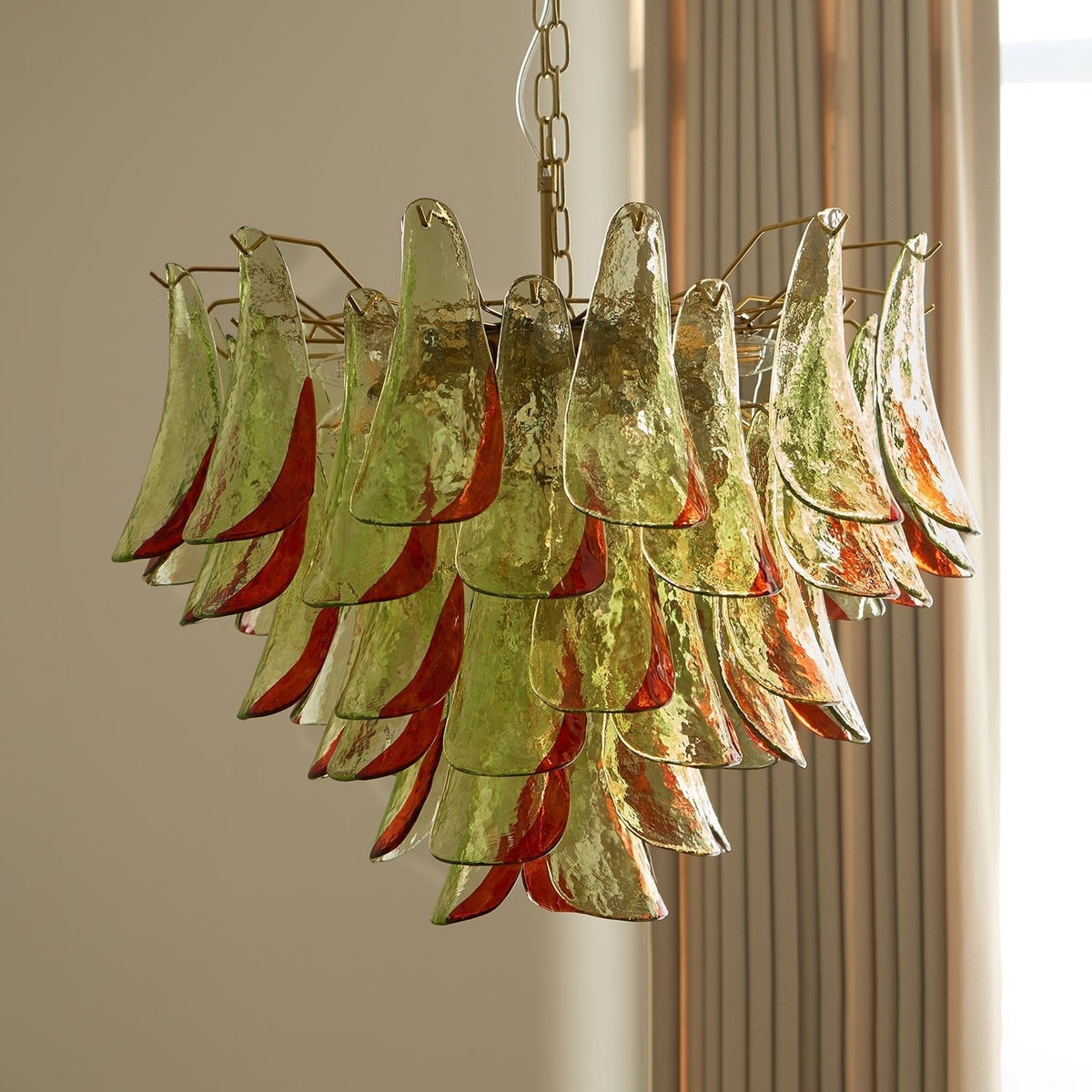 Selelle Lustre en Verre Murano Pétale Élégant